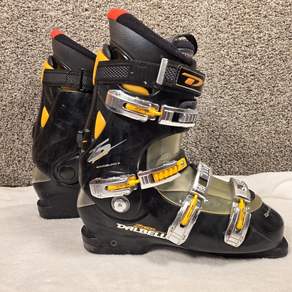 Dalbello Z-Tech Zs Pulsar Ski Boot Flex‎ 9-11 Black / Yellow Men With Bag